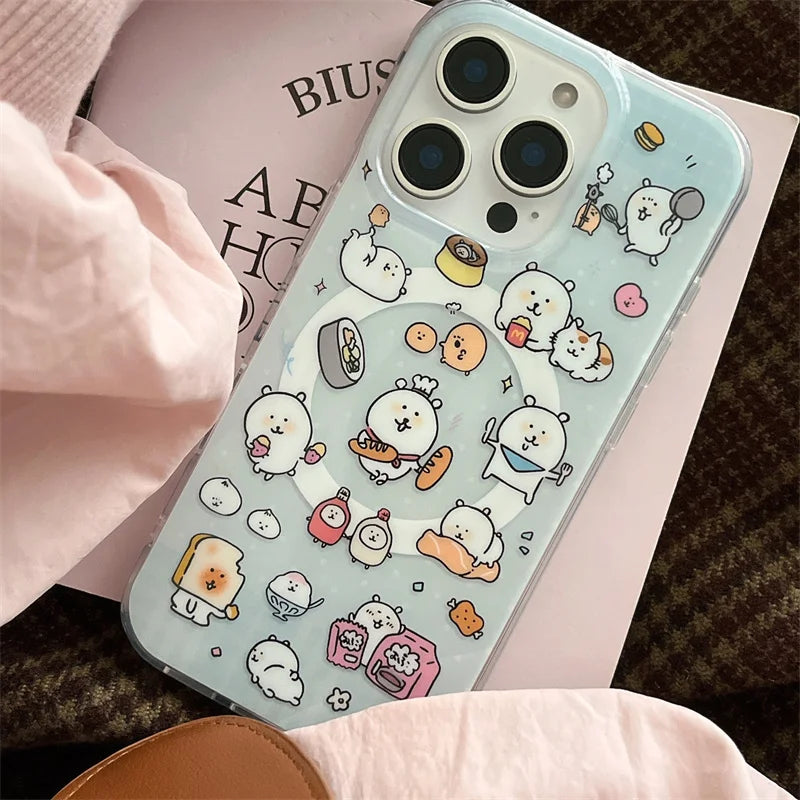 Kawaii Cartoon Magnetic Phone Case