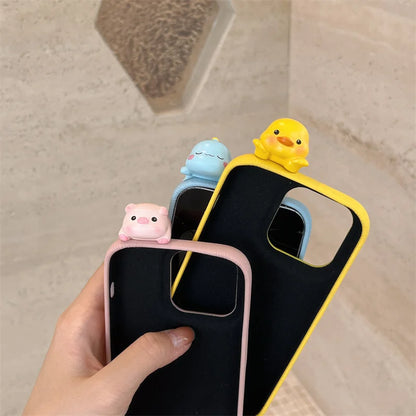 Cute Cartoon Animal Phone Cases For iPhone