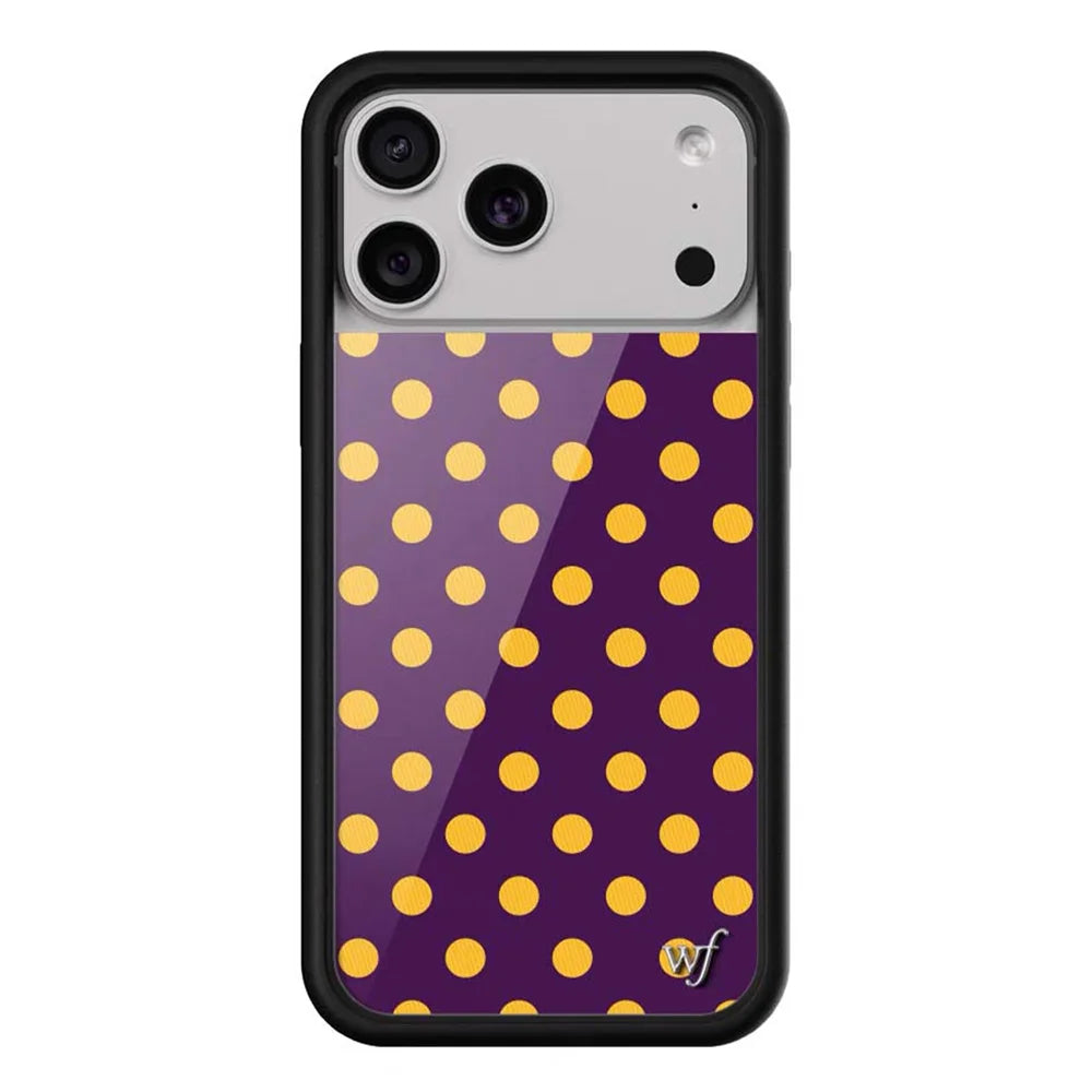 New Wildflower Cherry Strawberry Polka Dot Phone Case For iPhone Cute Cartoon Cover