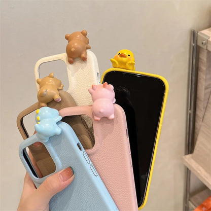Cute Cartoon Animal Phone Cases For iPhone
