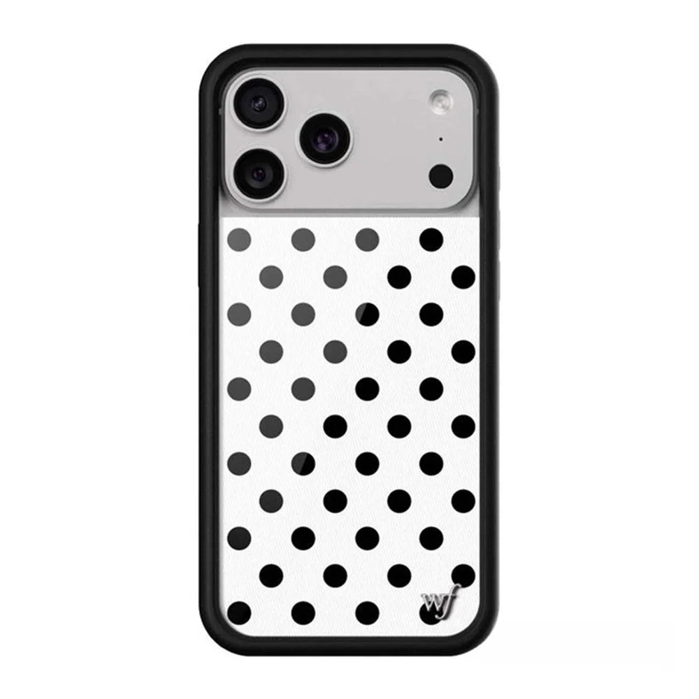 New Wildflower Cherry Strawberry Polka Dot Phone Case For iPhone Cute Cartoon Cover