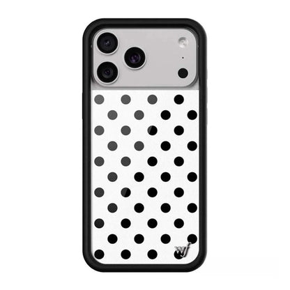 New Wildflower Cherry Strawberry Polka Dot Phone Case For iPhone Cute Cartoon Cover