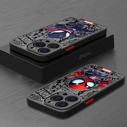 Luxury Cool Marvel Spider Man Venom Phone Case For iPhone