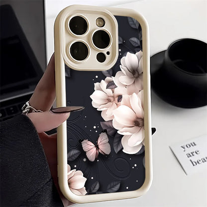 Crystal Rose Flower Phone Case For iPhone