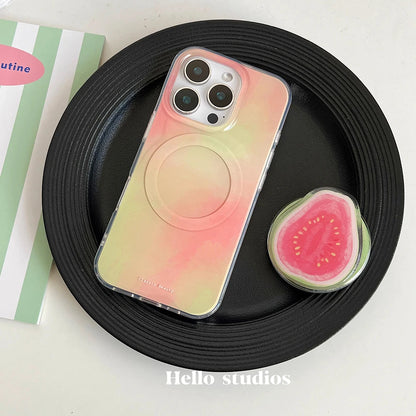 Cute Guava Magnetic Grip Tok Griptok Phone Stand Holder Phone Case