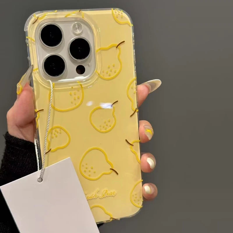 Fashion Fresh Strawberry Pear Case Compatible Phone Case