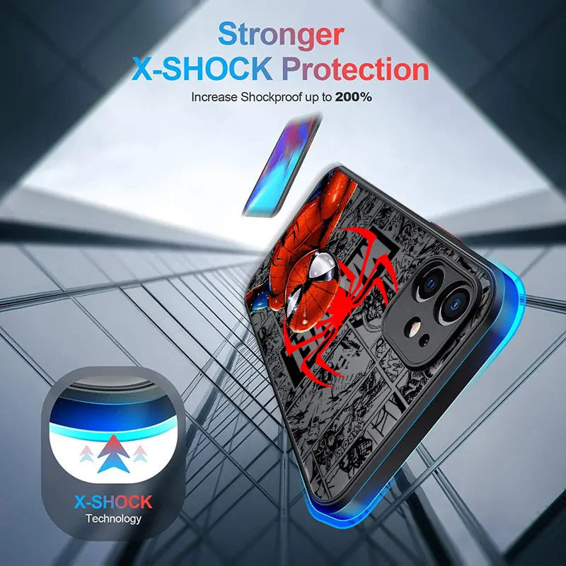 Spider Man Marvel Phone Case For iPhone Shockproof Cover