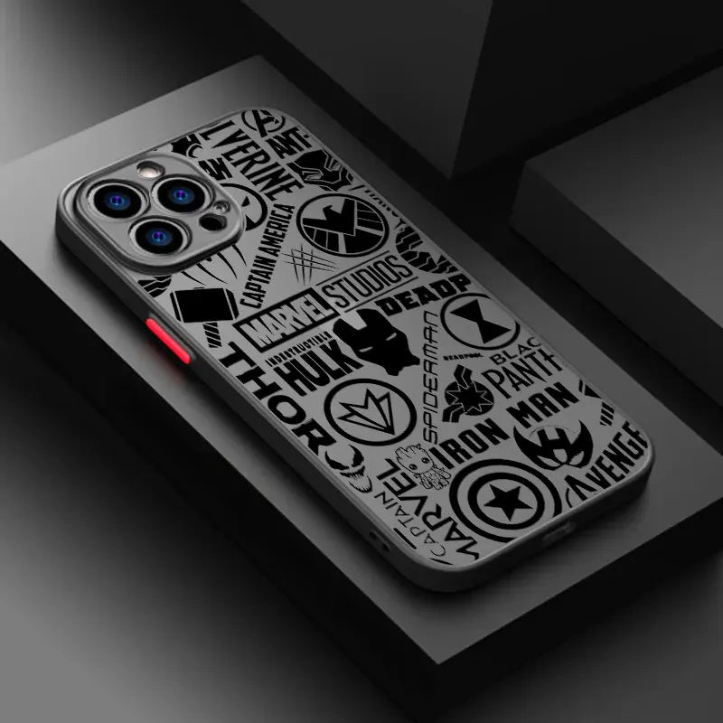 Phone Case For iPhone Marvel Super Hero Cool Comics Cover