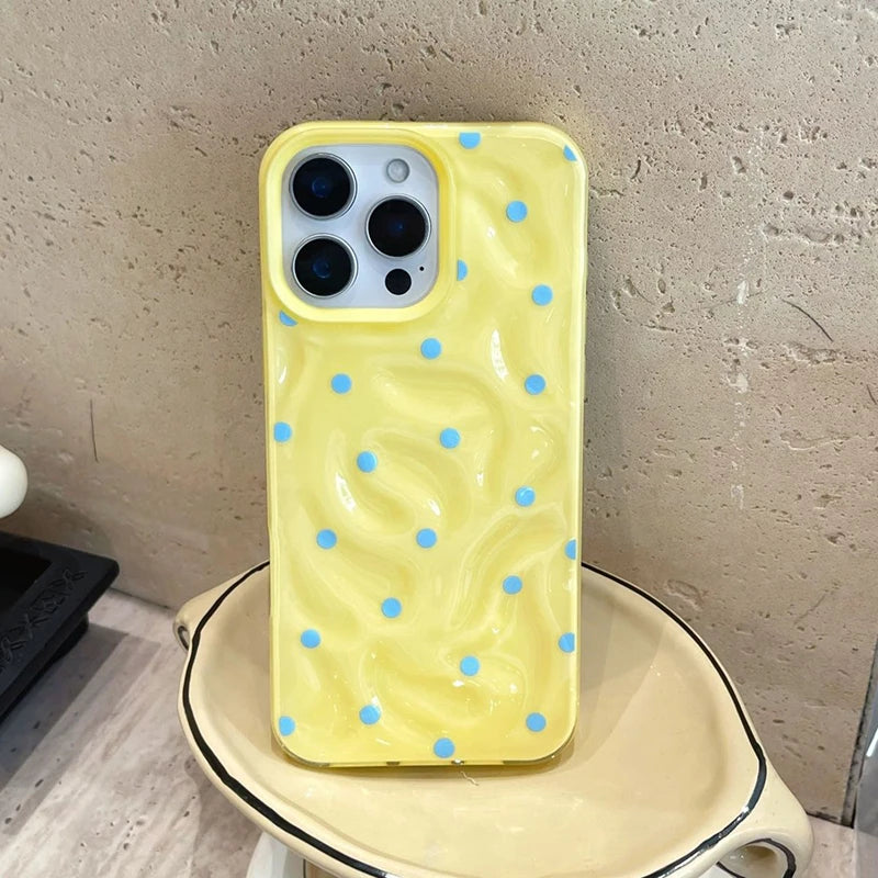 Simple Colored Polka Dots Compatible Phone Case