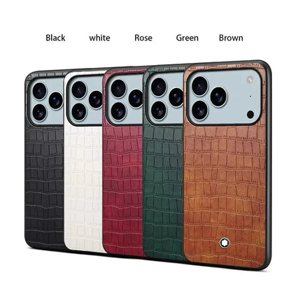 Premium Magnetic Crocodile Pattern Leather Case For iphone