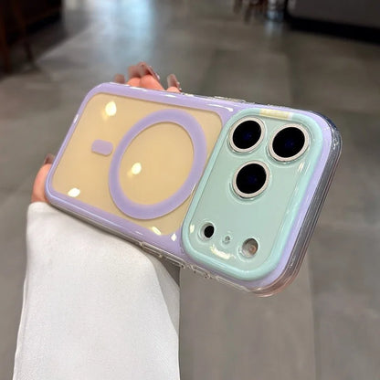 Candy Contrasting Colors For Magsafe Magnetic Phone Case For iPhone