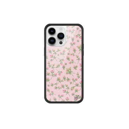 Tiger & Wildflower Cartoon iPhone Case with Rose Flowers