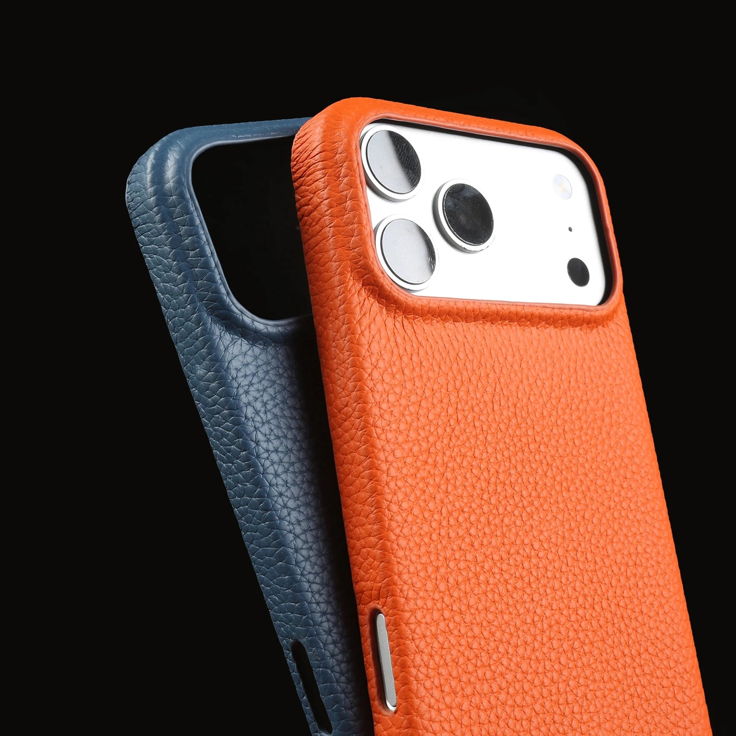 With Lanyard Genuine Leather Case For iPhone