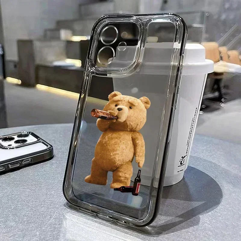 Funny Cartoon Bear Phone Case