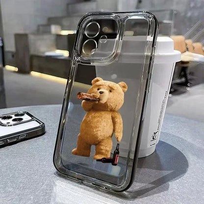 Funny Cartoon Bear Phone Case
