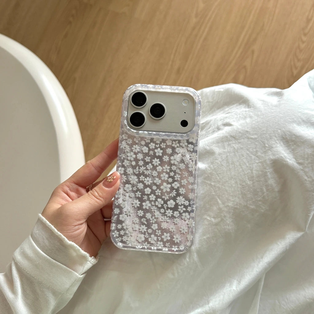 Spring Day Gentle Simple Full Screen Flowers Case For iPhone