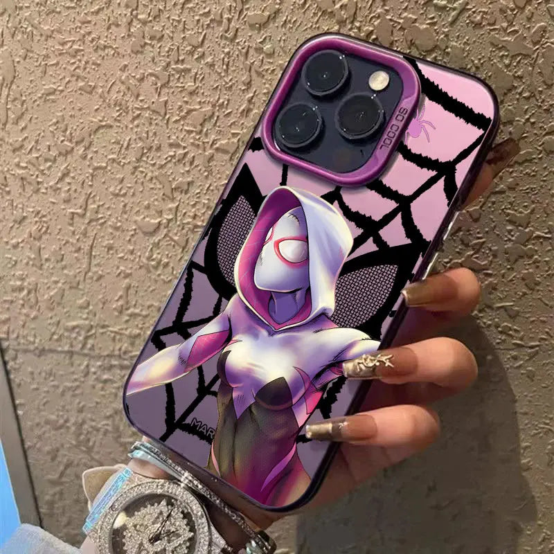 Spider Man Miles Morales Spider Gwen Marvel Phone Case For iPhone