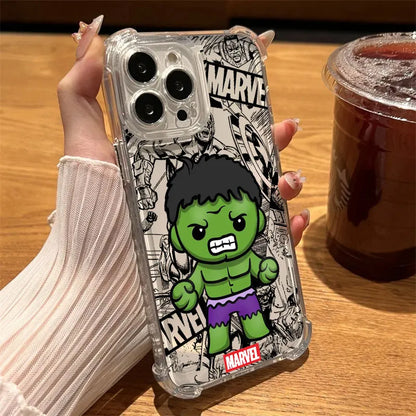 Marvel Ironman Deadpool Clear Case For iPhone