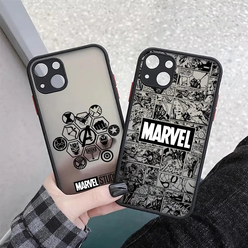 Marvel Comics The Avengers Matte Translucent Case For iPhone