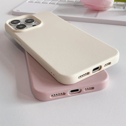 Leather Shockproof Soft TPU Phone Case For iPhone