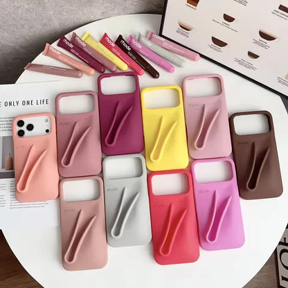 Rhode Lip Gloss Holder Silicone Phone Case For iPhone