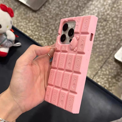 Funny 3D Rilakkuma Bear Soft Silicone Phone Case For iPhone