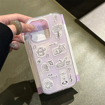 Cute Cartoon Cat Phone Case For iPhone