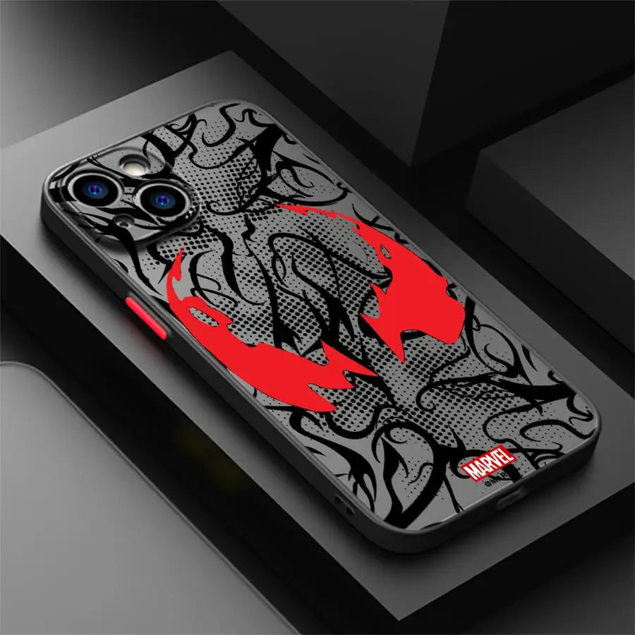 Marvel Iron Man Spiderman Back Phone Cover Case For iPhone