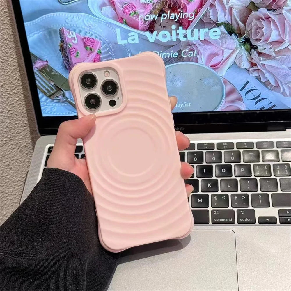 Magnetic Wireless Charging Phone Case For iPhone Case Silicone For Magsafe Protection Cover