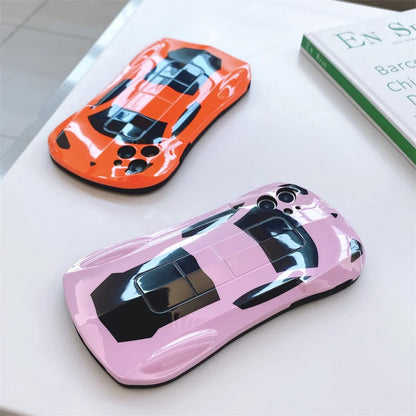 Armored Luxury Super Car Soft TPU Painted Shockproof Phone Case For IPhone