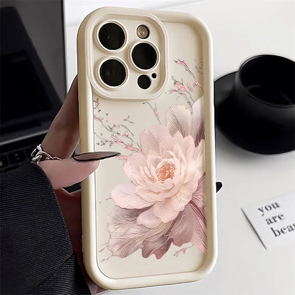 Flower Silicone Phone Case For iPhone