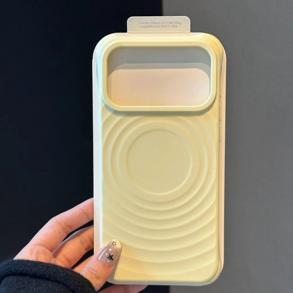 Shockproof Water Ripple Magnet Case For iPhone