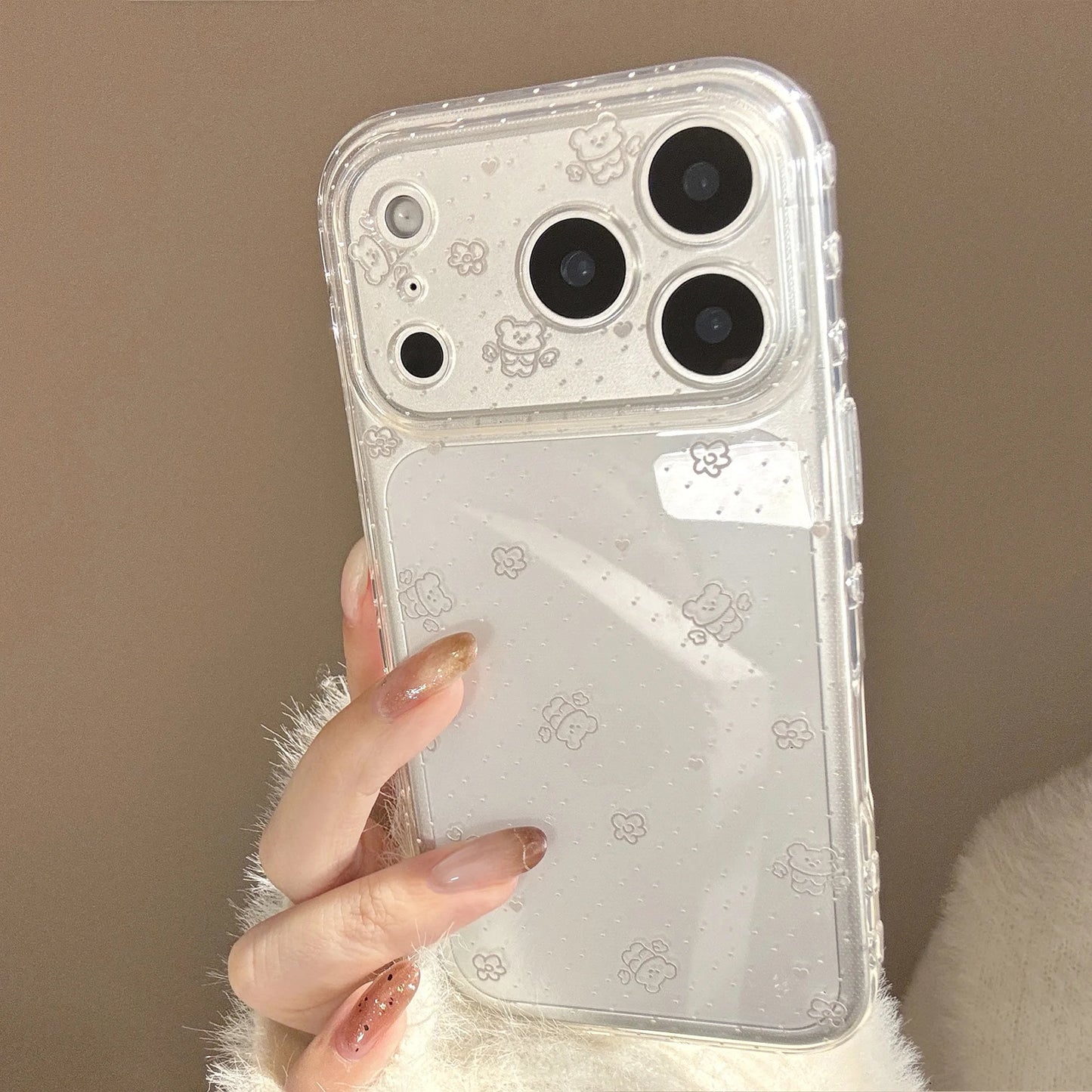 Korean Polka Dot Bear iPhone Case