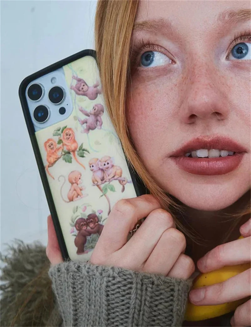 Wildflower Monkey Biz Phone Case For iPhone