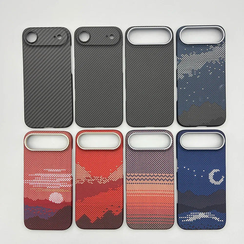 For iPhone Air Phone Case Kevlar Aramid Fiber Hard Shell Carbon