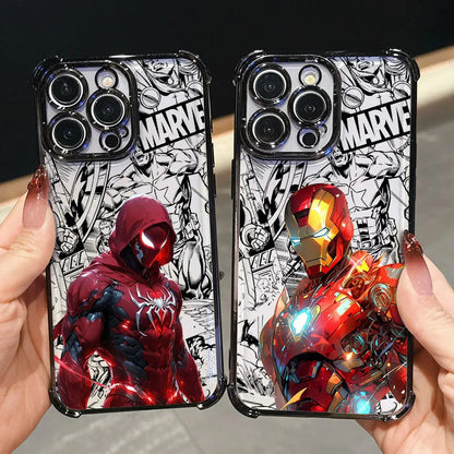 Iron Spider Man Captain America Luxury Case For iPhone