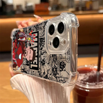 Marvel Faceless Hero Ironman Clear Case For iPhone