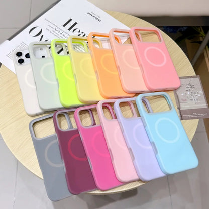 Candy Color MagSafe Liquid Silicone iPhone Case