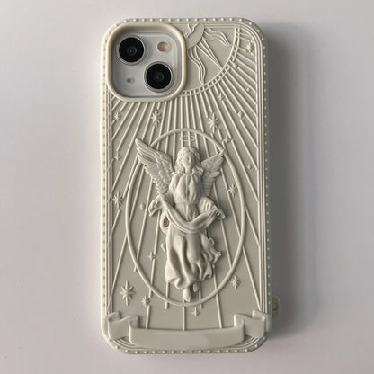 3D Classical Art Angel Statue Phone Case