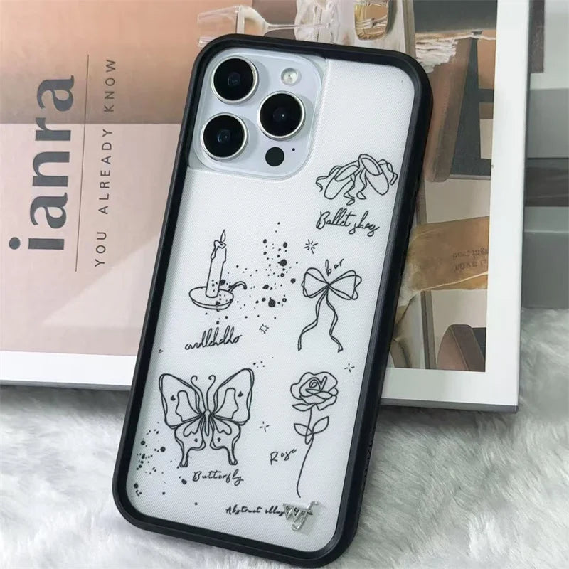 Wildflower Ins 3D Bikini Girl Poker A Flower Phone Case For iPhone