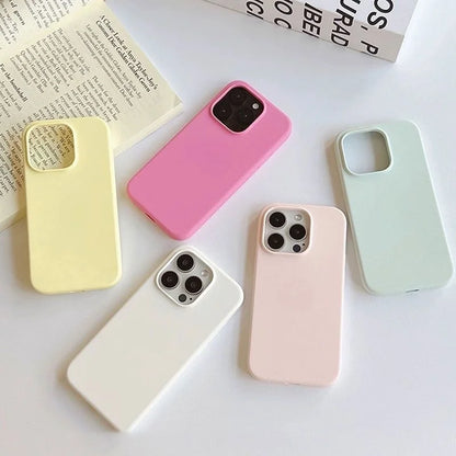 Premium Original Silicone iPhone Case With Logo – Soft Touch Cover
