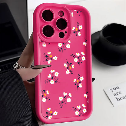 Case For iPhone Fashion Flower Cover