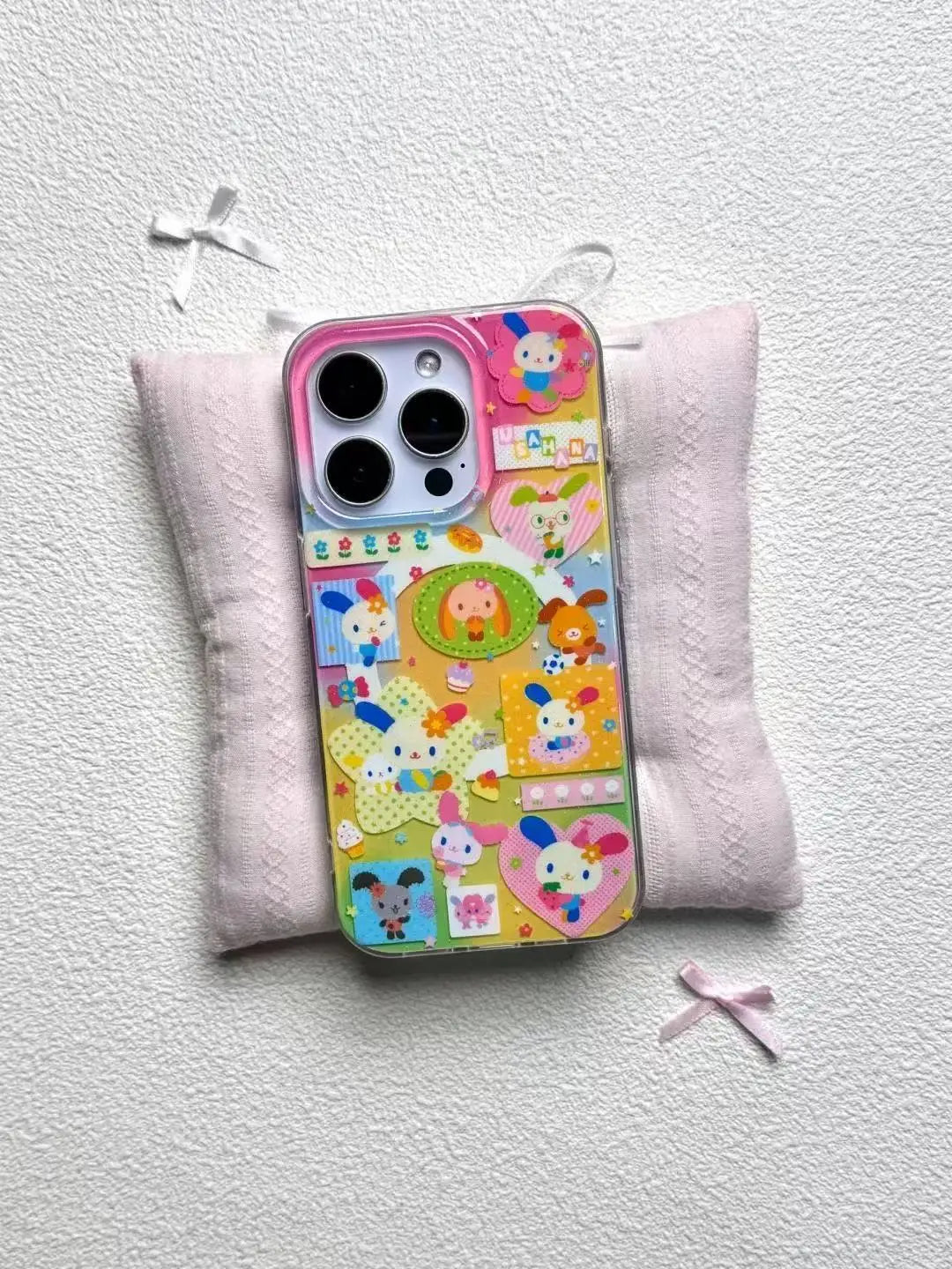 Rainbow Rabbit Dopamine Bunny Art Phone Case