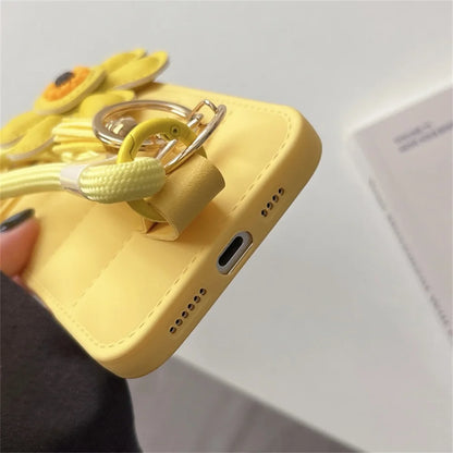 Fashion Down Jacket Lanyard Phone Case For iPhone Plus Wrist Strap Soft Cover