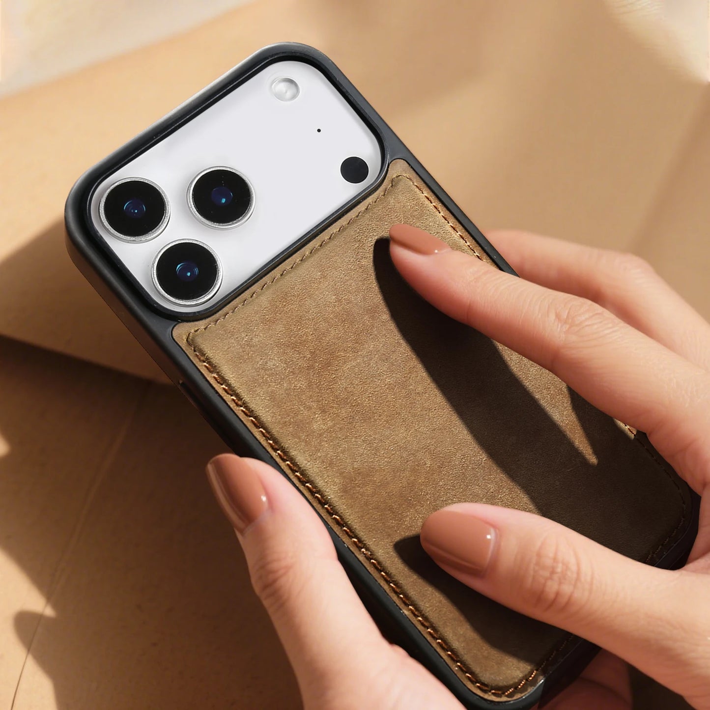 Crazy Horse Grain Genuine Leather Case For iPhone