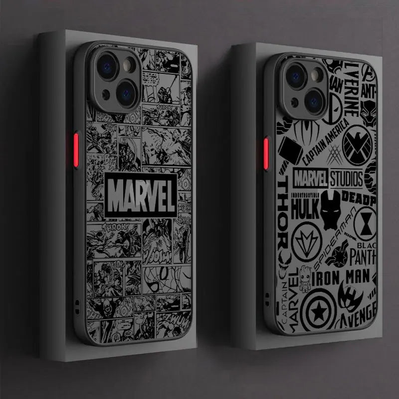 Phone Case For iPhone Marvel Super Hero Cool Comics Cover