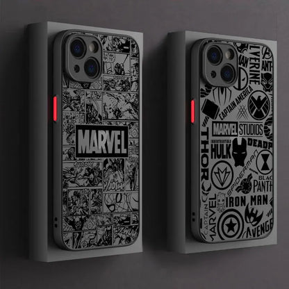 Phone Case For iPhone Marvel Super Hero Cool Comics Cover