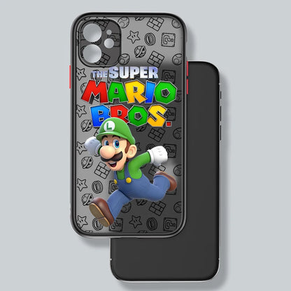 Super Marios Bros Cute Frosted Translucent Phone Case
