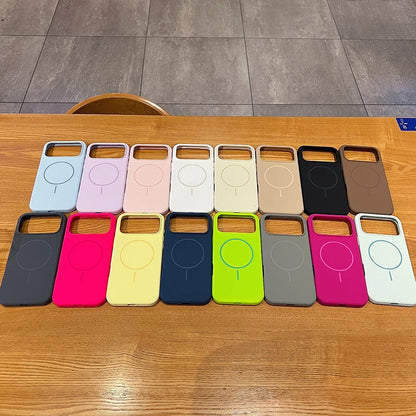Original Liquid Silicone For Magsafe Magnetic Case For iPhone Wireless Charging Soft Cover