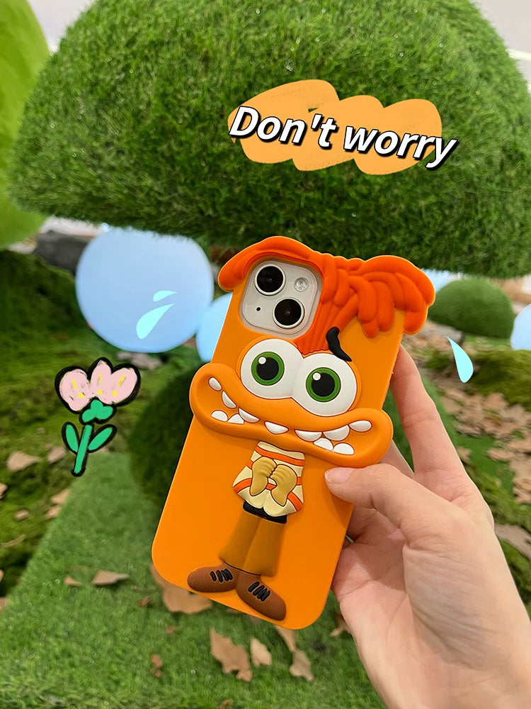 Cute 3D Cartoon Funny Animal Joy Soft Silicone Creative Phone Case